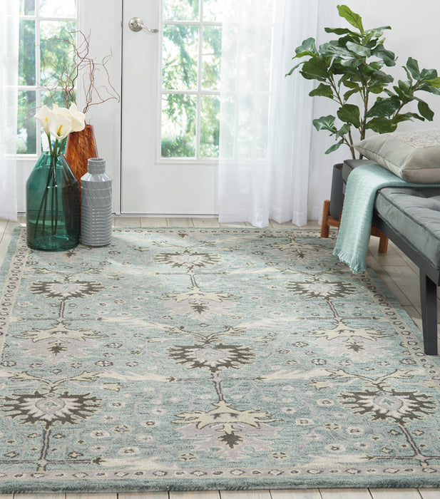 Nourison Jazmine JAZ02 Seafoam Area Rug