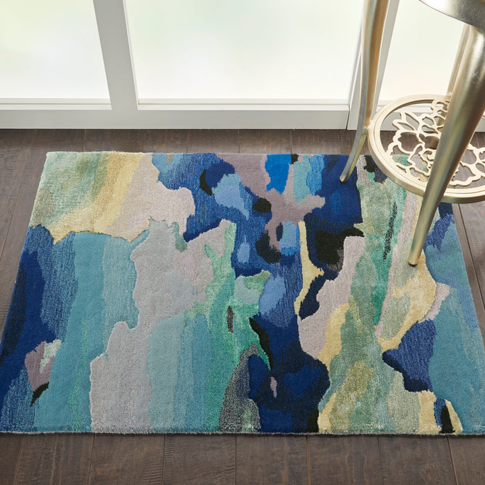 Nourison Prismatic PRS04 Seaglass Area Rug