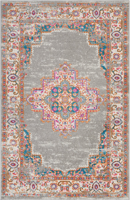 Nourison Passion PSN03 Grey Area Rug