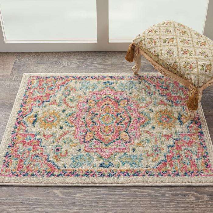 Nourison Passion PSN25 Ivory/Pink Area Rug