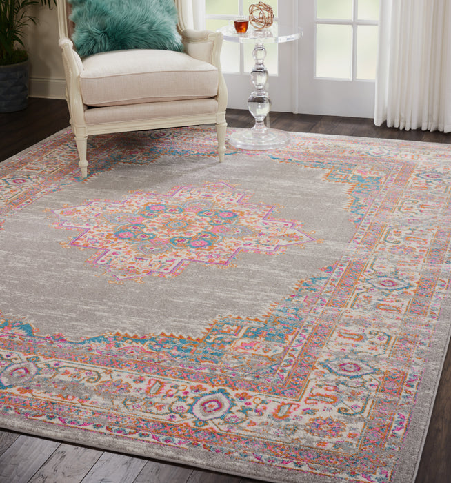 Nourison Passion PSN03 Grey Area Rug