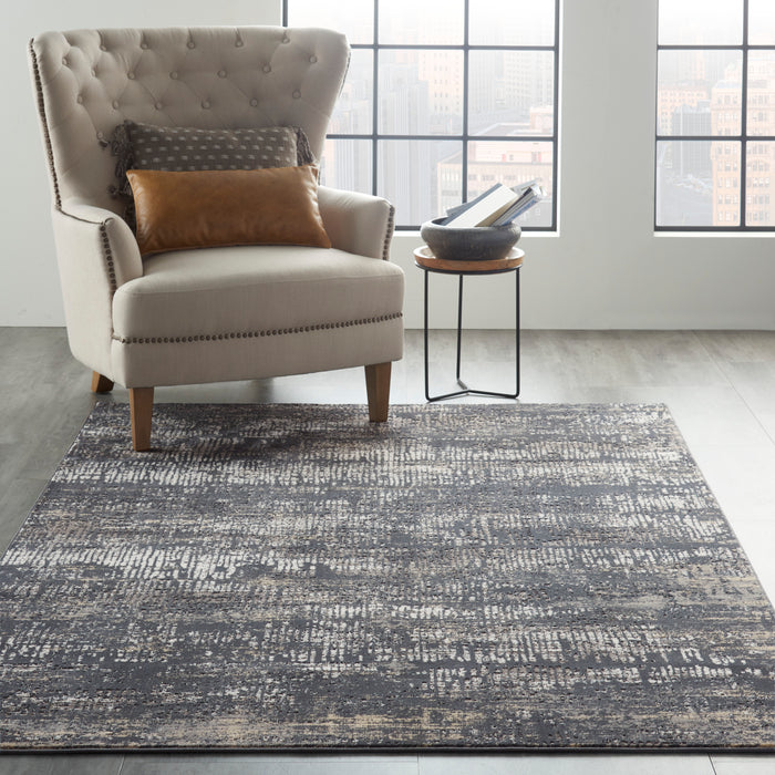 Nourison MA90 Uptown UPT03 Charcoal Grey Area Rug