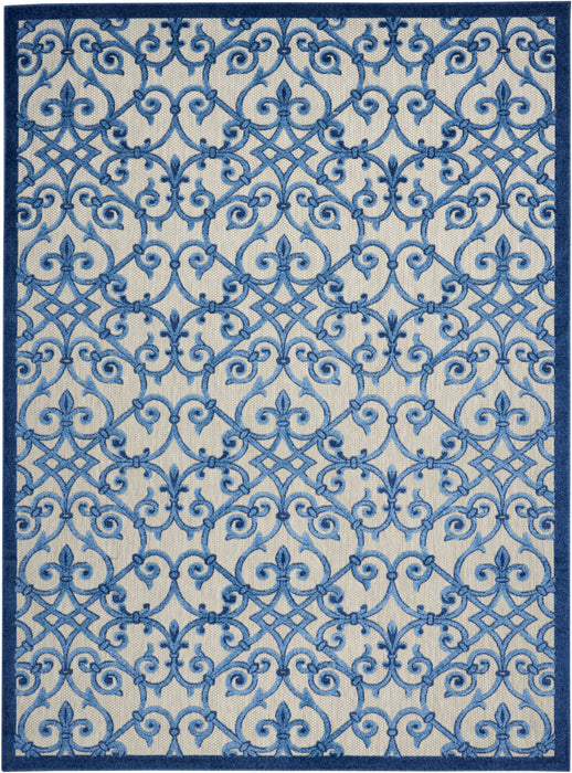 Nourison Aloha ALH21 Grey/Blue Area Rug