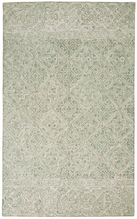 Nourison Azura AZM01 Ivory/Grey/Teal Area Rug