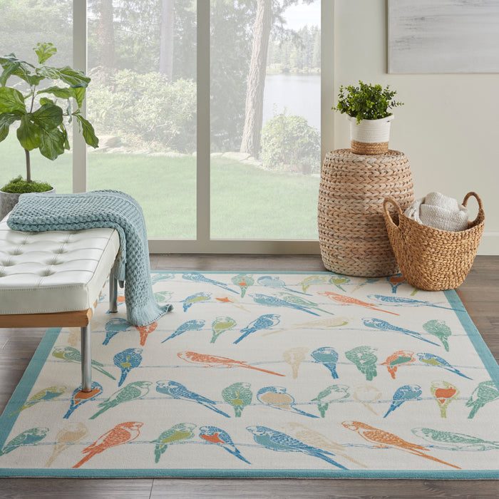 Nourison Sun N' Shade SND52 Multicolor Area Rug