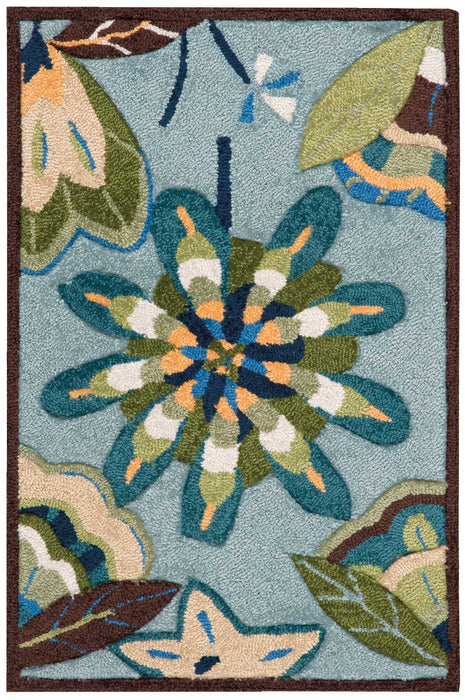 Nourison Fantasy FA12 Aqua Area Rug