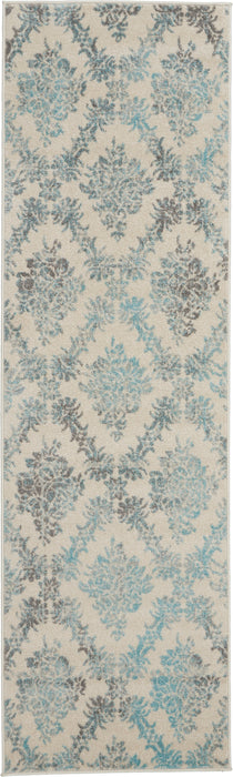 Nourison Tranquil TRA09 Ivory/Turquoise Area Rug