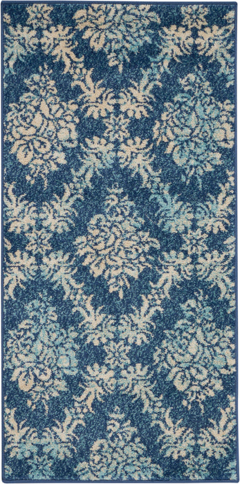 Nourison Tranquil TRA09 Navy/Light Blue Area Rug