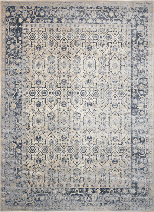 Nourison Malta MAI04 Ivory/Blue Area Rug