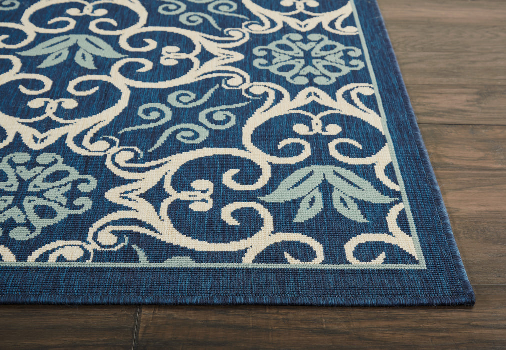 Nourison Caribbean CRB02 Navy Area Rug