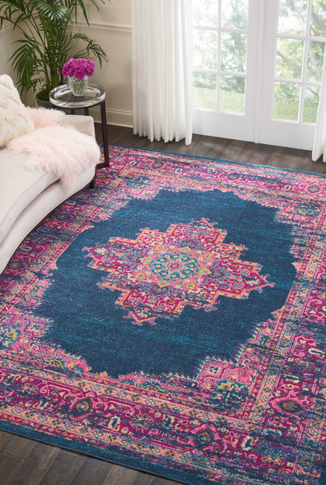 Nourison Passion PSN03 Blue Area Rug