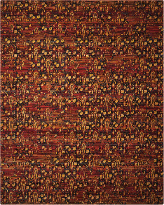 Nourison Rhapsody RH014 Flame Area Rug