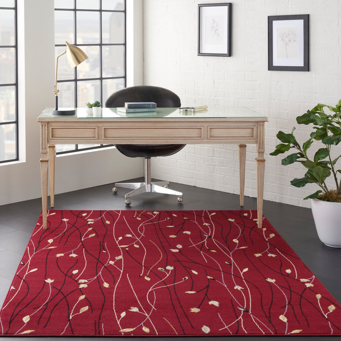 Nourison Grafix GRF15 Red Area Rug