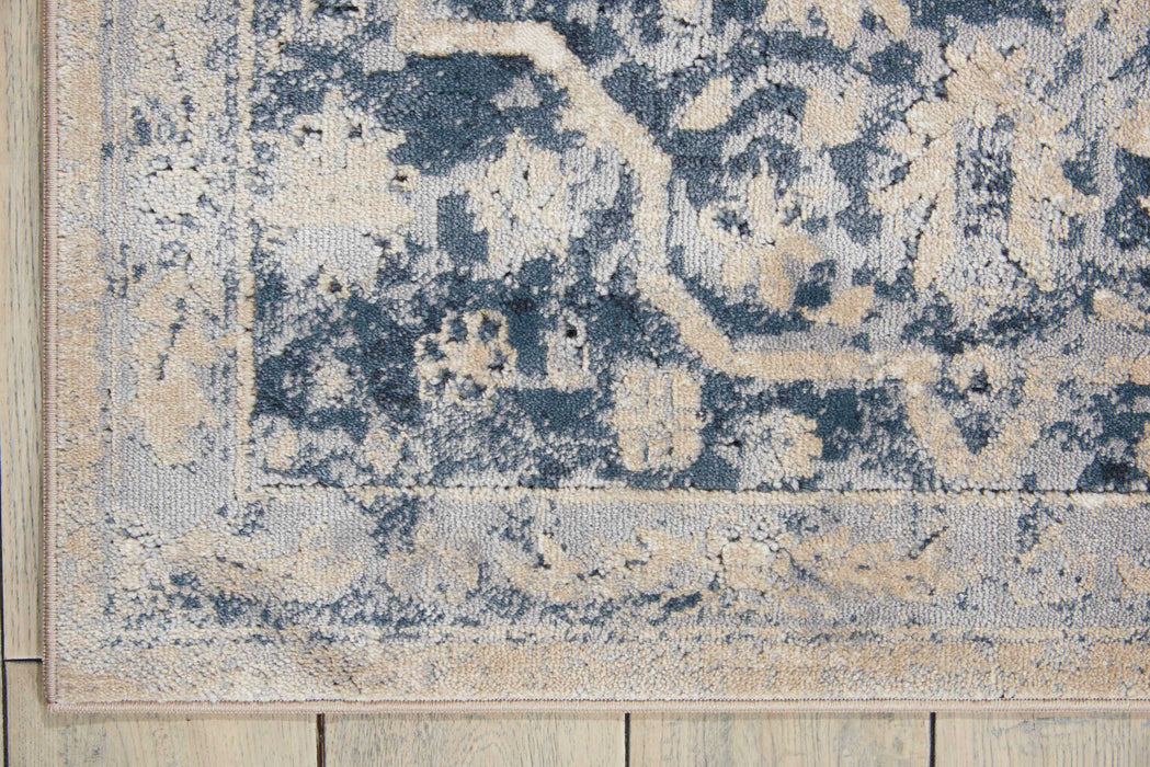 Nourison Malta MAI04 Ivory/Blue Area Rug