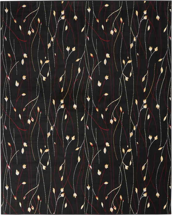 Nourison Grafix GRF15 Black Area Rug