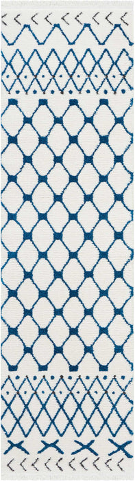 Nourison Kamala DS500 White/Blue Area Rug