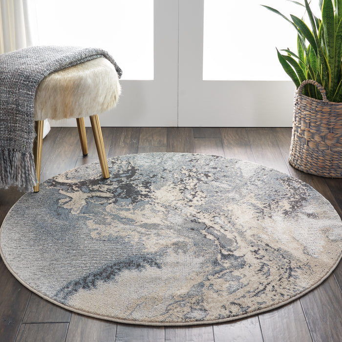 Nourison Maxell MAE08 Grey Area Rug