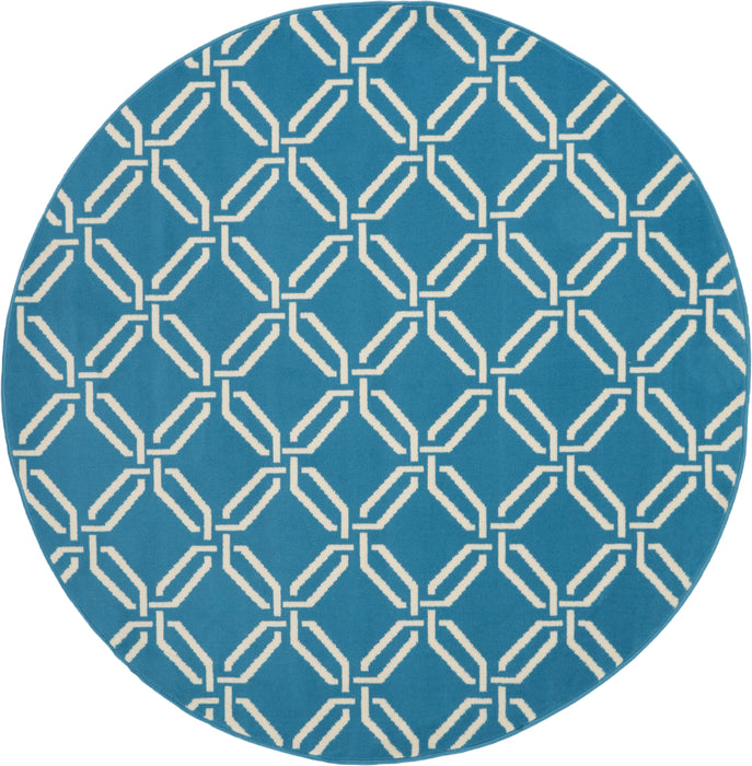 Nourison Jubilant JUB17 Blue Area Rug