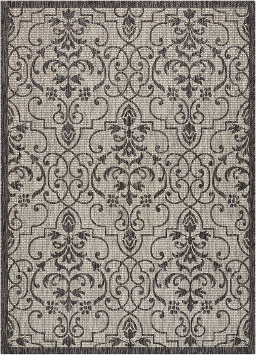 Nourison Garden Party GRD04 Ivory/Charcoal Area Rug