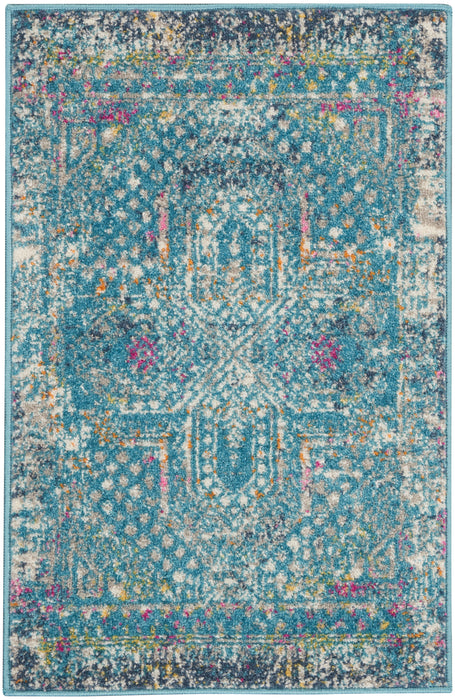 Nourison Passion PSN38 Blue Area Rug