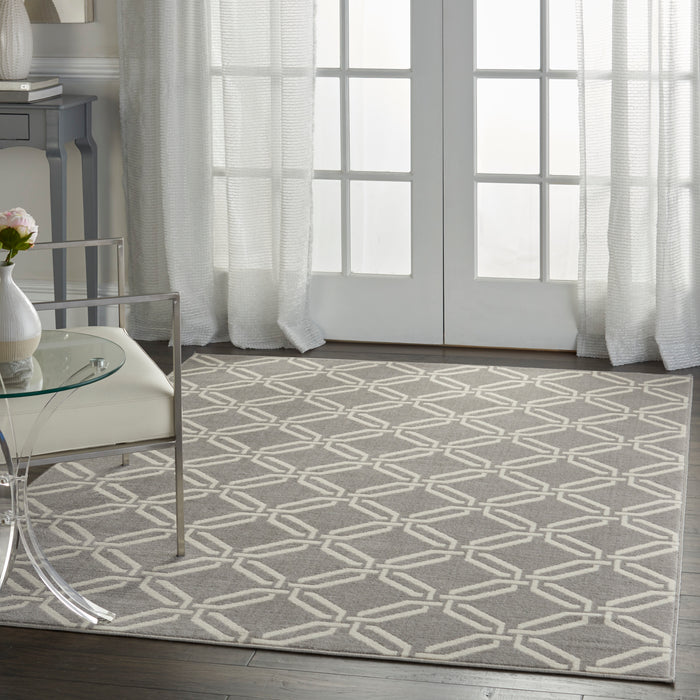 Nourison Jubilant JUB17 Grey Area Rug