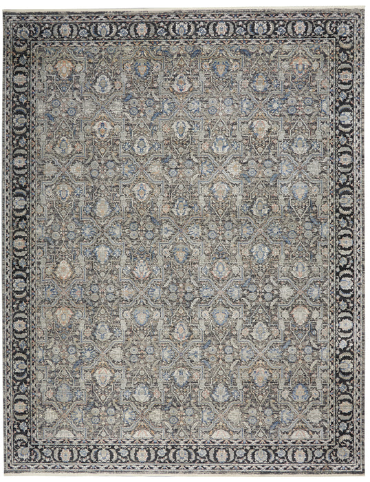 Nourison Starry Nights STN10 Grey/Navy Area Rug