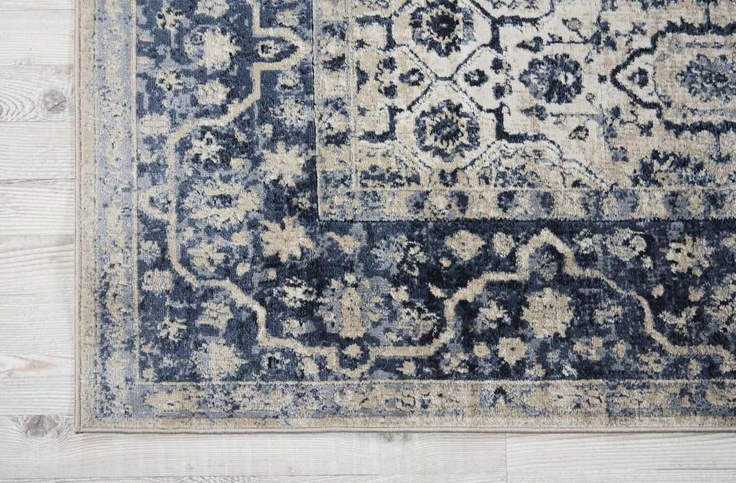 Nourison Malta MAI04 Ivory/Blue Area Rug