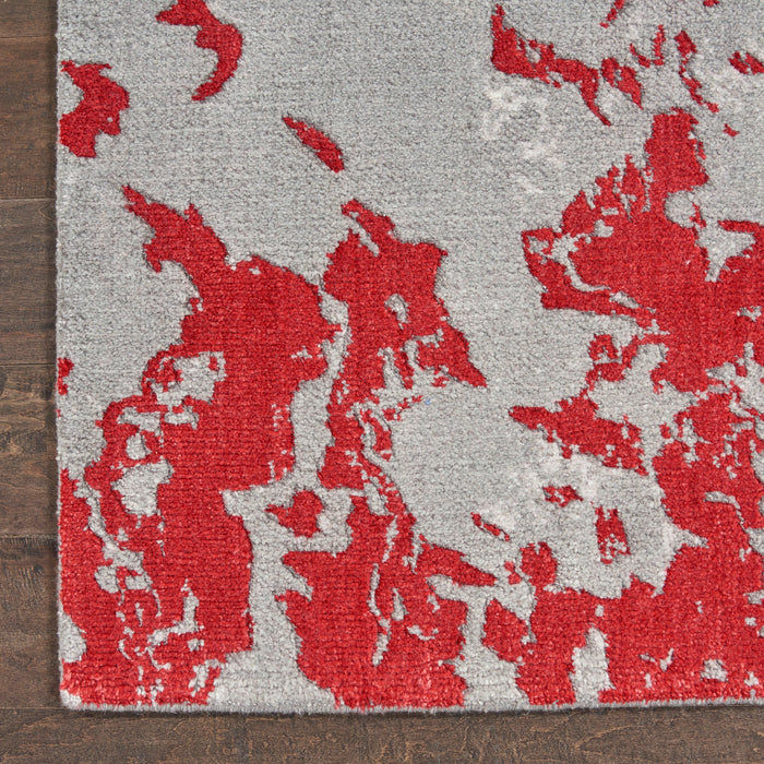 Nourison Twilight TWI21 Grey/Red Area Rug