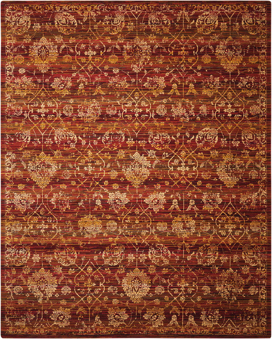 Nourison Rhapsody RH007 Sienna/Gold Area Rug