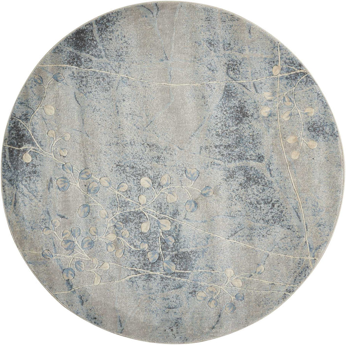 Nourison Somerset ST74 Silver/Blue Area Rug