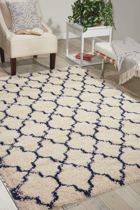 Nourison Amore AMOR2 Ivory/Blue Area Rug