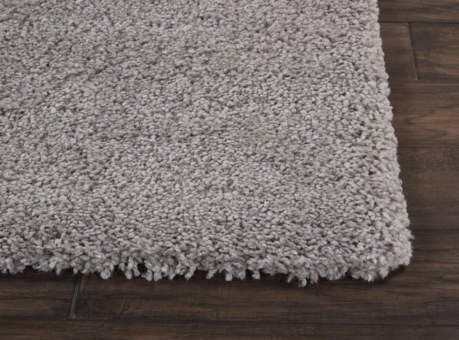 Nourison Malibu Shag MSG01 Silver Grey Area Rug