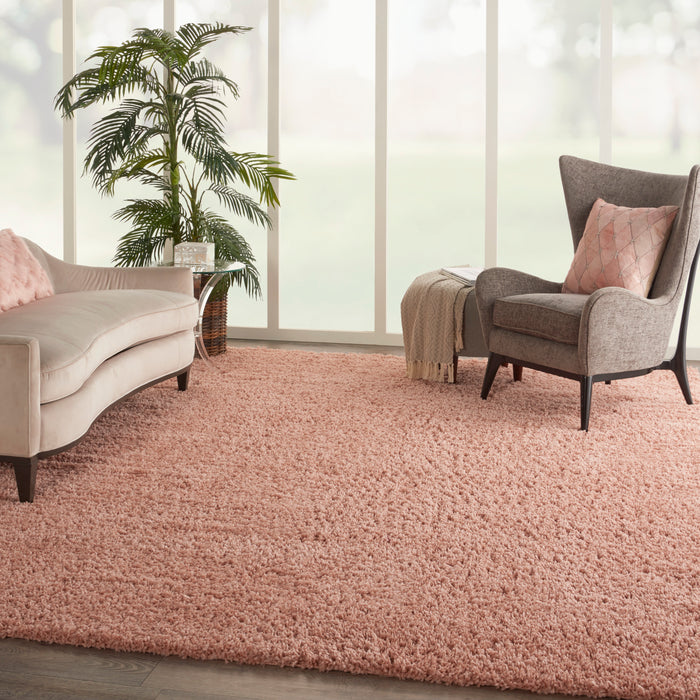 Nourison Malibu Shag MSG01 Blush Area Rug