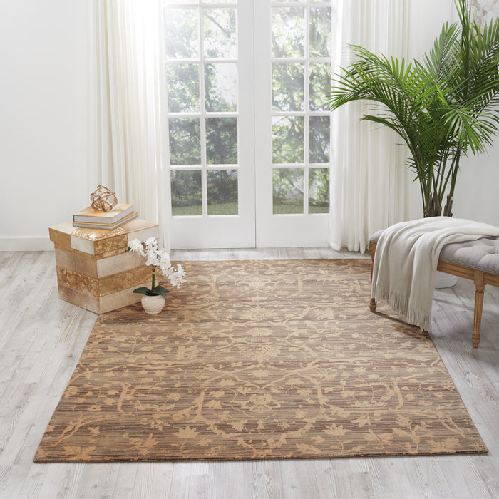 Nourison Silk Elements SKE22 Taupe Area Rug