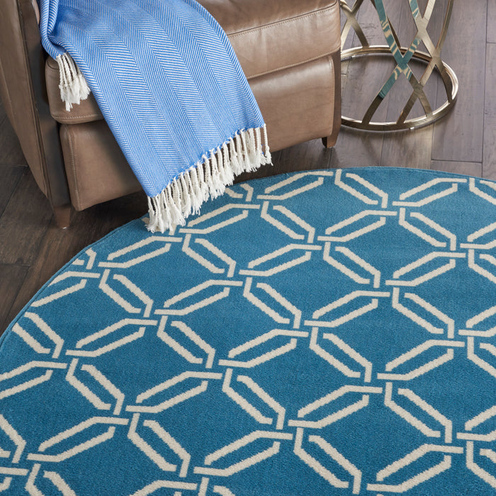 Nourison Jubilant JUB17 Blue Area Rug