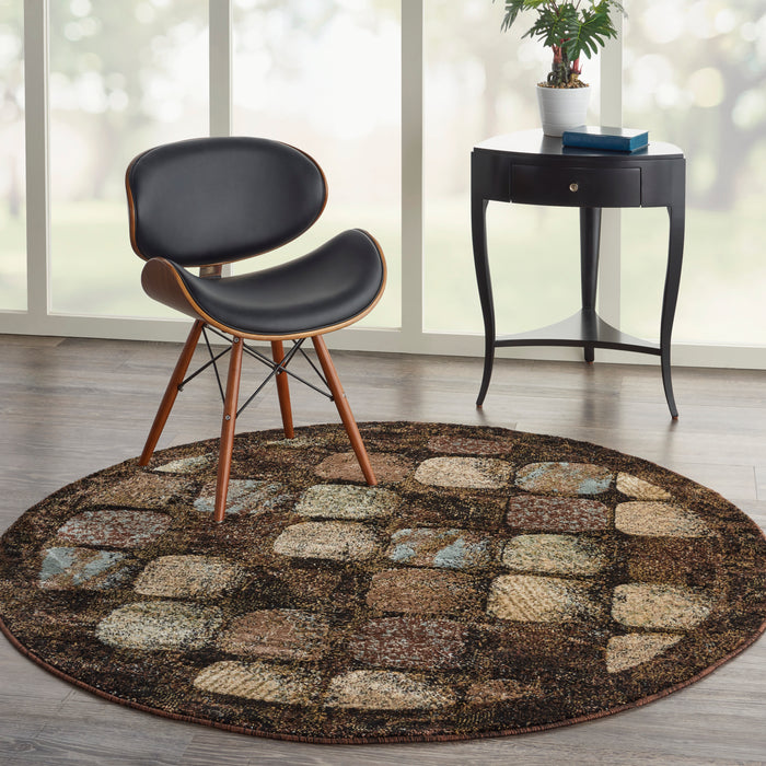 Nourison Modesto MDS01 Charcoal Area Rug