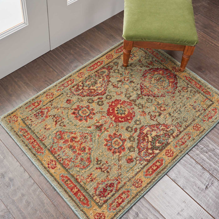 Nourison Somerset ST90 Light Green Area Rug