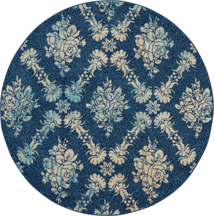 Nourison Tranquil TRA09 Navy/Light Blue Area Rug