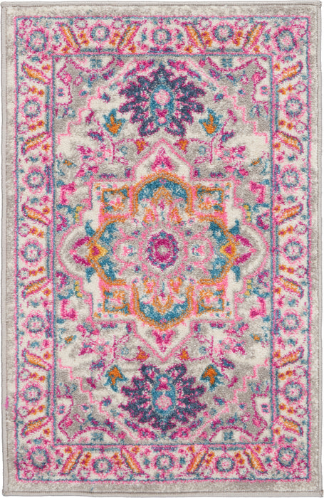 Nourison Passion PSN20 Light Grey/Pink Area Rug