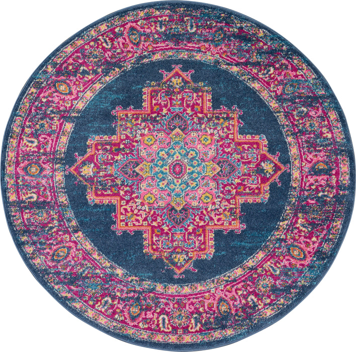 Nourison Passion PSN03 Blue Area Rug