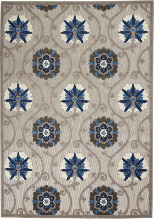 Nourison Aloha ALH19 Grey/Blue Area Rug