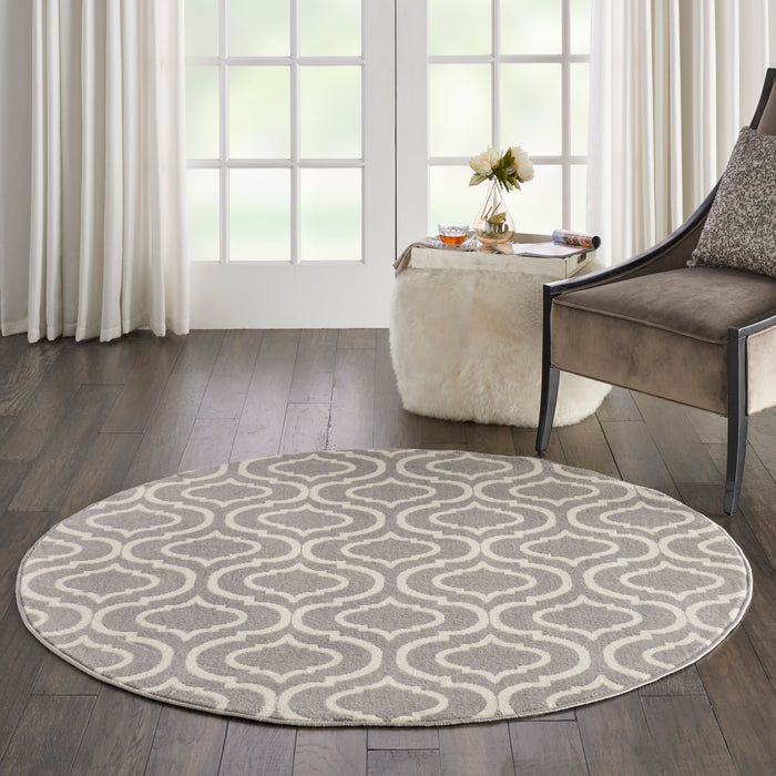 Nourison Jubilant JUB19 Grey Area Rug