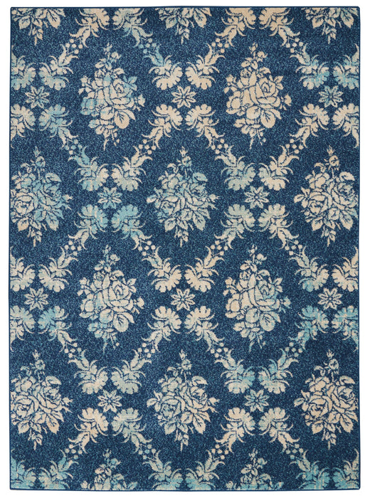 Nourison Tranquil TRA09 Navy/Light Blue Area Rug