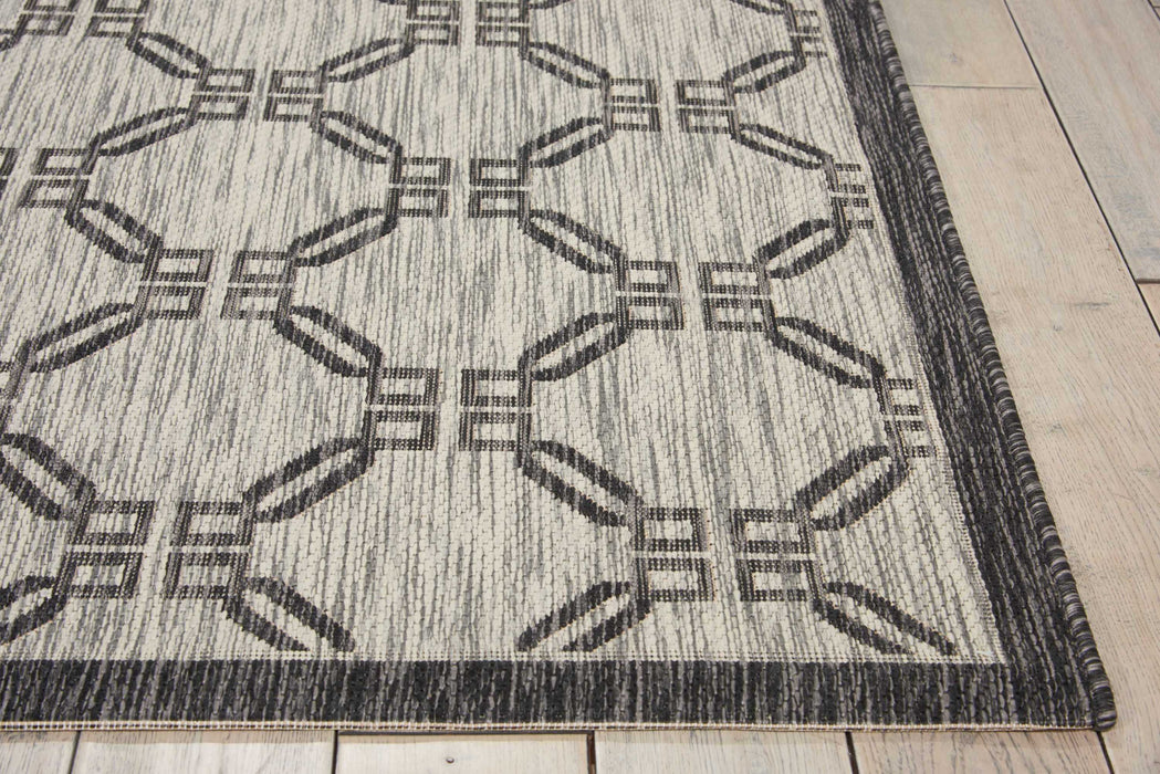 Nourison Garden Party GRD02 Ivory/Charcoal Area Rug