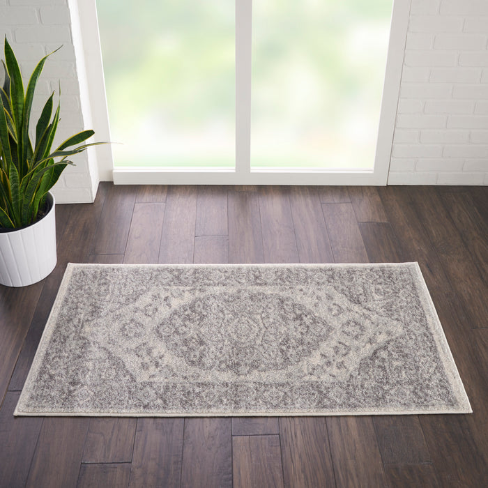 Nourison Tranquil TRA05 Ivory/Grey Area Rug