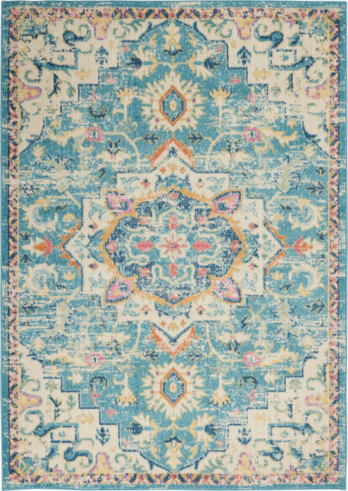 Nourison Passion PSN25 Ivory/Light Blue Area Rug