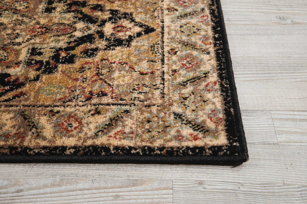 Nourison Delano DEL05 Black Area Rug