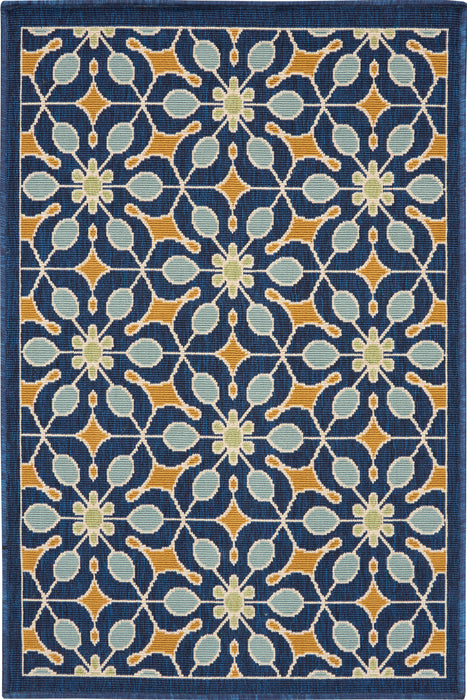 Nourison Caribbean CRB07 Navy Area Rug