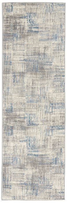 Nourison Solace SLA03 Ivory/Grey/Blue Area Rug