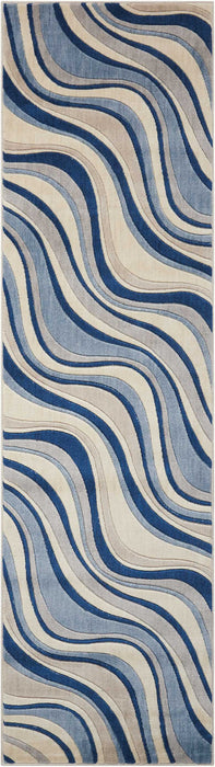 Nourison Somerset ST81 Ivory/Blue Area Rug